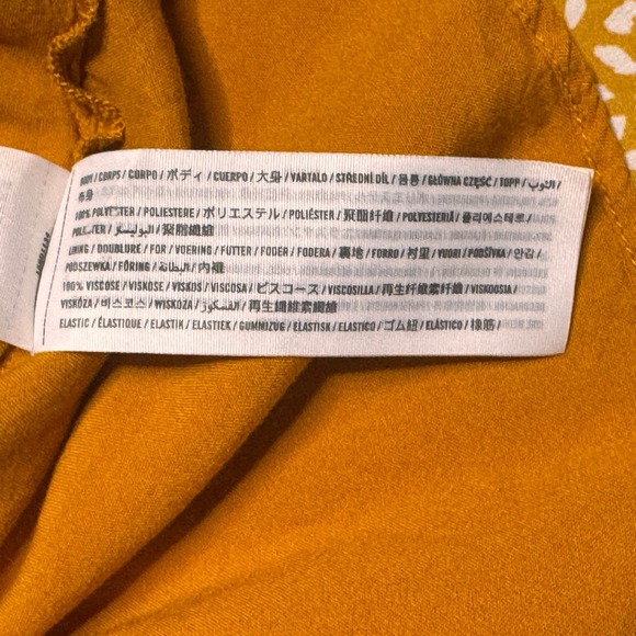 Abercrombie & Fitch Orange Polka Dot Smocked Bodice Mini Dress ST Small Tall - Picture 6 of 8